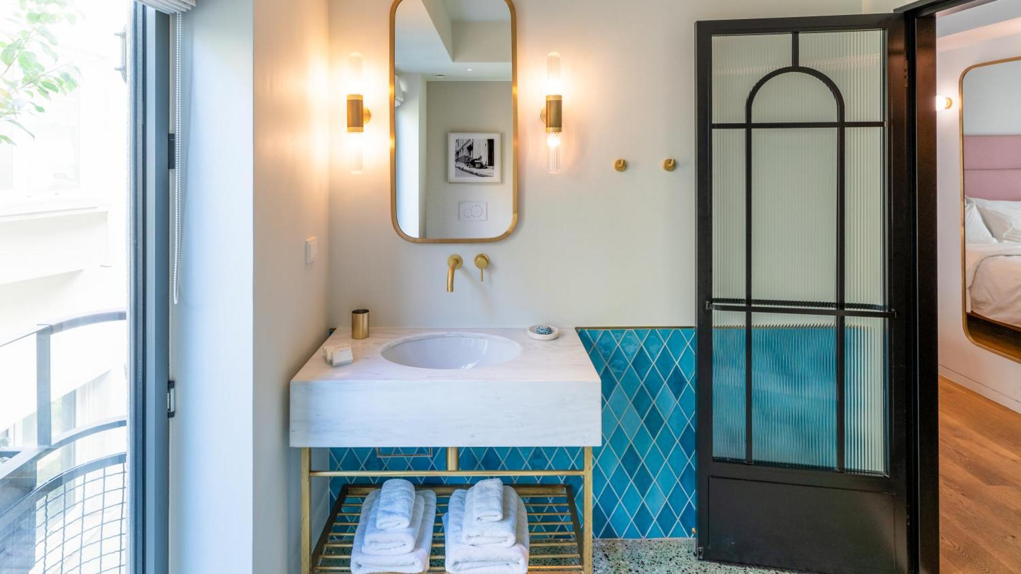 فندق Gatsby أثينا المظهر الخارجي الصورة Bathroom